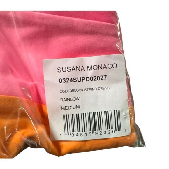 Susanna Monaco Revolve Colorblock Asymmetrical Dress Size M - Picture 5 of 5